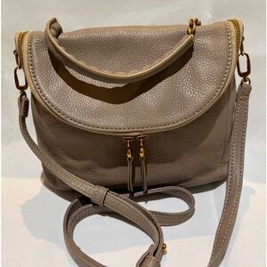 HOBO 11 x 8 1/2 Fern grey satchel crossbody with handle and adjustable strap